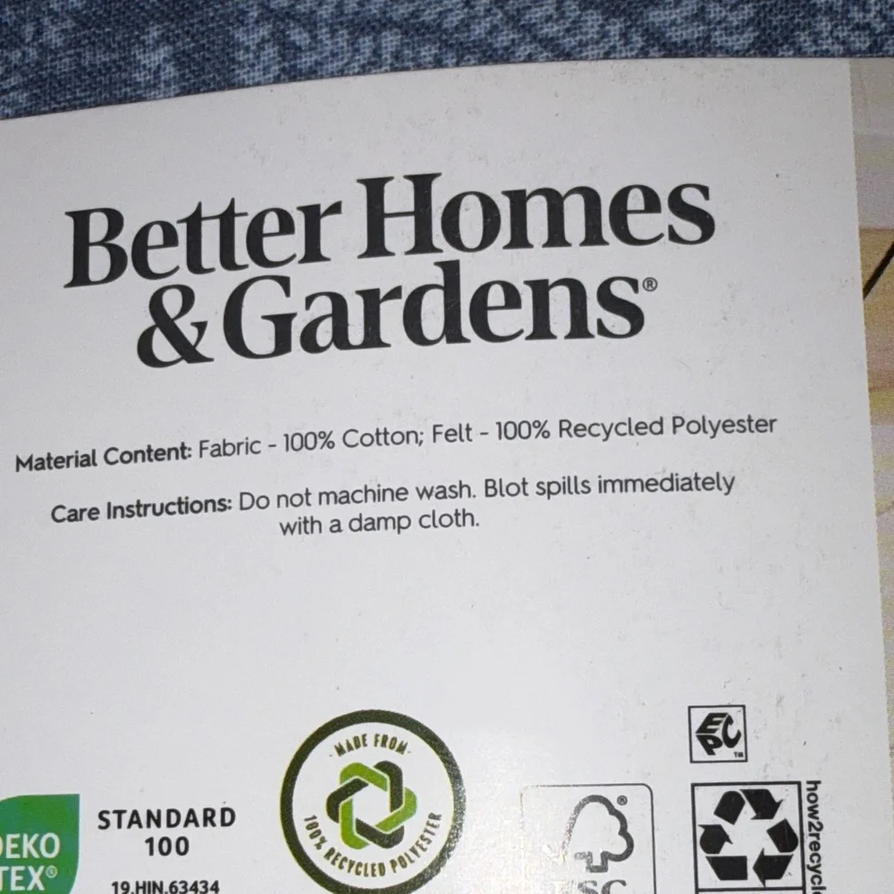 Better Homes And Gardens Blue Reversible Ironing Board Pad & Cover